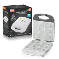 Machine à gaufres bulles électrique domestique pour gâteaux, biscuits, noix et autres friandises, avec différentes formes