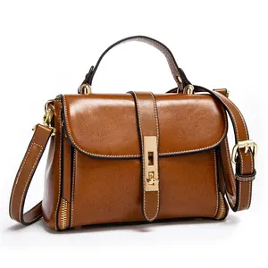 حقيبة يد نسائية عالية الجودة من الجلد بتصميم مخصص من الجهات المصنعة حقيبة كتف