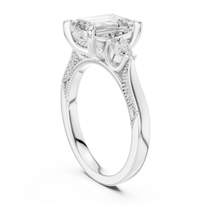 Anillo de Diamantes Cultivados en Laboratorio de Oro de 10Kt, 14Kt, 18Kt y 22Kt para Mujer, Chapado en Rodio, para Boda, Compromiso, Aniversario, Joyería Fina - Product Image 3