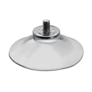 Transparent 40mm Vacuum Suction Cup With Screw