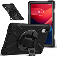 Étui de tablette robuste antichoc 3 en 1 avec support rotatif à 360 degrés pour Moto Pad 60 Neo