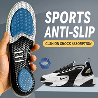 Semelles de sport en TPU avec soutien de la voûte plantaire, antidérapantes, haute résilience, absorption des chocs à l'avant-pied et au talon, résistantes aux odeurs, coussinets pour chaussures