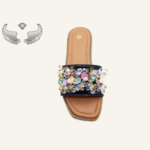 Fashionable Summer Luxurious New Design Open-toe Wholesale Flat Durable <b>Outdoor</b> Women's Sandals <b>slippers</b> Wear-resistant Sandals - Product Image 5