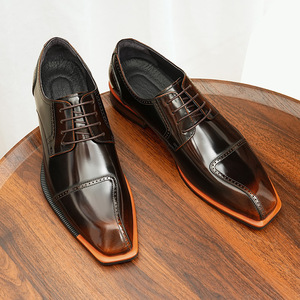 Zapatos Oxford Casuales de Alta Calidad para Hombre, Hechos a Mano con Cuero Genuino, Elegantes, Transpirables, con Cordones, Impermeables y Ligeros, para Bodas y Fiestas - Product Image 6