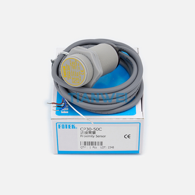 FOTEK CP30-50C M30 Capacitive Proximity Sensor 30mm NPN&PNP NO 10-30VDC Non-metal Detection Switch