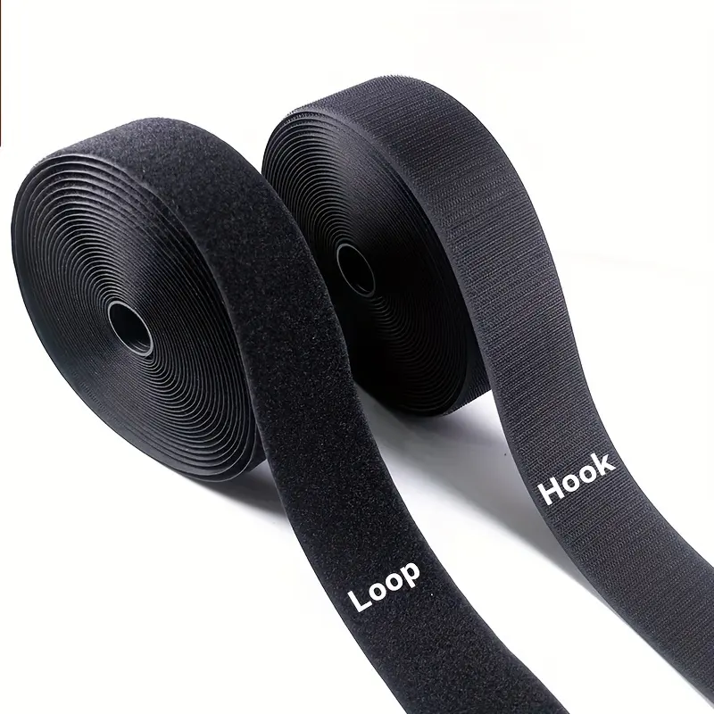custom high top shoes hook and loop tape webbing strap with self-adhesive cable ties reusable hook and loop cord wraps tape