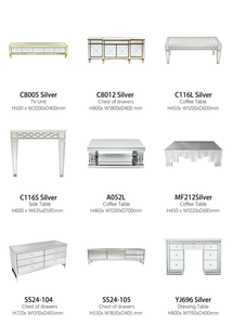 Cassetto a specchio in altezza regolabile moderno comodini moderni mobili per la casa comodino di lusso comodino appartamento schiacciato - Product Image 3