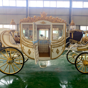 Chariot à chevaux électrique à quatre roues XCEGO pour les excursions touristiques de Noël en plein air, fabriqué dans le Henan - Product Image 5