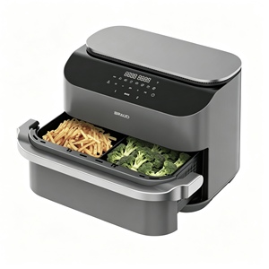 Friteuse à air à double panier 10,8 L 2850 W 40-200 ° Four numérique antiadhésif C 7 avec menus prédéfinis pour la maison et le commerce 110-240V - Product Image 1