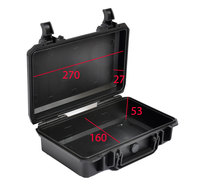 Boîte de rangement d'outils extérieure en PP haute résistance, étanche, personnalisable OEM/ODM, 295x205x91mm, certifiée RoHS, couleur personnalisée, portable et durable