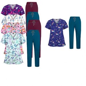 Male Scrubs Uniforms <b>Sets</b> Women Scrubs Uniform Pink Scrubs Uniforms <b>Sets</b> - Product Image 5