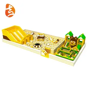 Nhỏ vui đầy màu sắc trẻ em trò chơi thời thơ ấu Giấc Mơ bóng hồ bơi với trượt nhựa sân chơi trong nhà mềm chơi thiết bị - Product Image 4