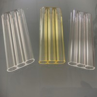 Cavité laser jaune personnalisable dopée au samarium, refroidie par eau, à concentration élevée, avec courbure en U sans ozone pour machine de soudage laser