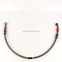 Tuyau de frein avant flexible en acier inoxydable tressé AN3 3,2x7,5 mm de longueur personnalisée pour mise à niveau du système de freinage