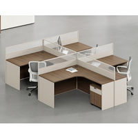 Meubles de bureau directement de l'usine, cloison de séparation pour employés, bureau moderne simple et incurvé
