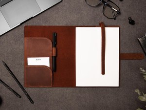 Da tùy chỉnh Tạp Chí bìa da máy tính xách tay bìa A6 máy tính xách tay bìa du lịch Tạp Chí da bơm lại Tạp Chí A5 B5 A4 - Product Image 4