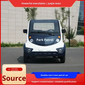 Voiture de patrouille électrique à double rangée personnalisée par le fabricant, entièrement fermée, véhicule à énergie nouvelle pour les visites touristiques et les inspections en zone panoramique - Product Image 3