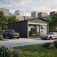 Garage mobile préfabriqué robuste pour voiture, atelier extérieur modulaire en panneaux sandwich, abri à outils et maison de réparation automobile