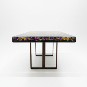 Luxury Handcrafted Rectangle Epoxy Resin Acacia Wood Dining Table Classic <b>Waterproof</b> Modern Diwali Home Sympathy Retirement - Product Image 2