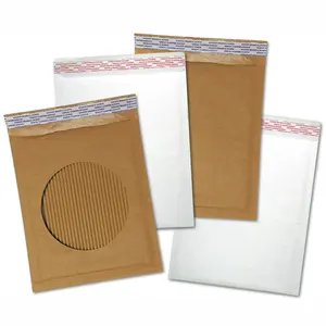 Wholesale Custom Bio-based Kraft Paper CD Polymailer Mailing Padded Envelopes / Post Office A4 A5 Jiffys Bubble Poly Bags