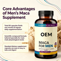 Capsules de Maca en Marque Blanche OEM, 60 Comprimés, Complément Alimentaire