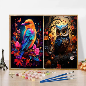 Motif personnalisé Art <span class=keywords><strong>Femme</strong></span> Style Peinture à l'huile numérique Europe-Inspiré Carré Acrylique Encadré <span class=keywords><strong>Chambre</strong></span> Décor Peinture par Numéros - Product Image 2