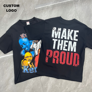 Camiseta de Cuello Redondo 100% Algodón de Alta Calidad OEM con Logotipo Personalizado de su Marca, Camiseta Lisa para Hombre, Camisetas Casuales para Hombre - Product Image 1