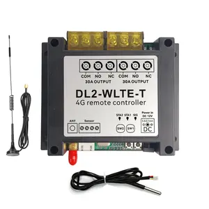 4G TLE Remote Relay Controller für Heizung Haushalts gerät Garagentor GSM Temperatur sensor Controller 30A 2 Relais Smart Switch