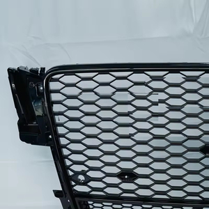 Grille avant en maille noire, cadre inférieur en ABS, nouvelle qualité supérieure, installation facile pour Audi A5 B8 S5 RS5 2009-2011 |   Dropshipping depuis les États-Unis - Product Image 3