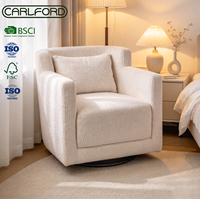 Fauteuil pivotant pour salon, fauteuil d'appoint pivotant pour chambre à coucher, vente en gros pour salon et chambre