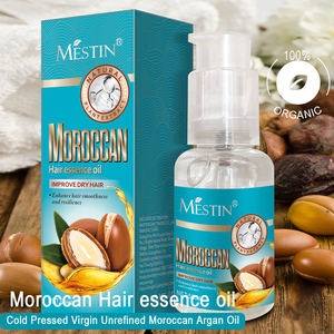 Huile Essentielle pour Cheveux Marocaine Biologique Naturelle à Marque Privée - Améliore les Cheveux Secs |   Formule pour améliorer la douceur et la résilience 50 ml - Product Image 1