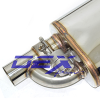 DEX Silencieux à Soupape de Haute Qualité pour Voiture Kit de Silencieux Valvetronic Universel 2/2.5/3 Pouces Acier Inoxydable Soupape à Vide d'Échappement