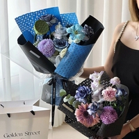 LUCIA LF160824 Fournitures de fleuriste épaissi imperméable creux Fenghua Paper Flowers Glassine Paper Packaging Materials