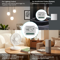 Módulo de Interruptor Inteligente Tuya ZigBee 3.0, 1 Canal, Contacto Seco, DC 12/24V AC 100-240V, Interruptor Inteligente para el Hogar, Compatible con Alexa