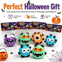 Juguete Blandito de Monstruo de Halloween, Material TPR, 4 Estilos, Lindos Dibujos Animados, Antiestrés, para Fiestas Infantiles