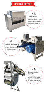 Máquina para Hacer Bocadillos Inflados Asiáticos, Maquinaria para Tiras Picantes, Línea de Producción de Tiras Picantes - Product Image 3
