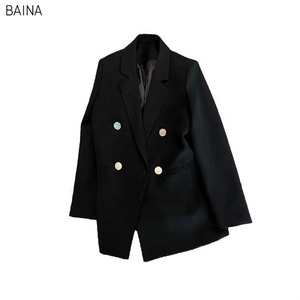 2025 kadın ceket yeni bahar sonbahar zarif eğlence katı uzun kollu Blazers kore moda gevşek Fit - Product Image 3