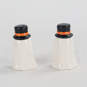 Juego de Salero y Pimentero de Cerámica con Forma de Fantasma de Halloween 2023, Se Aceptan Personalizaciones - Product Image 3