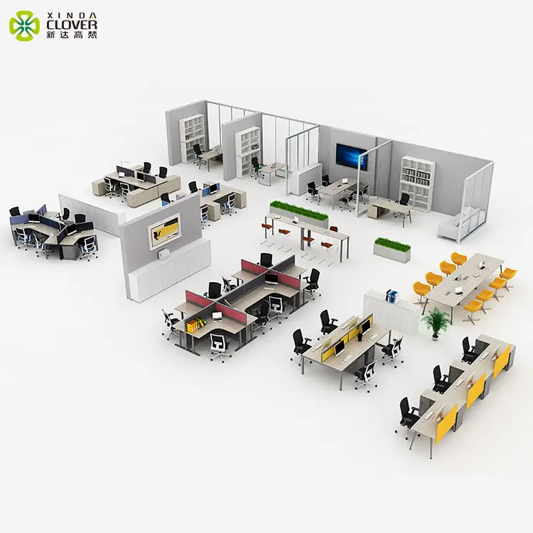 Wholesale price supply shared office furniture set from China
