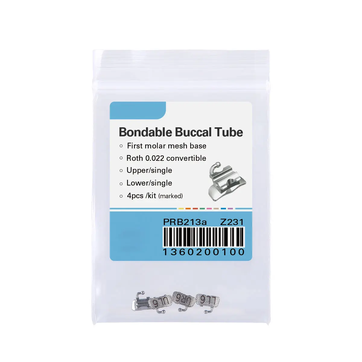 ยอดขายทันตกรรมจัดฟันวัสดุ Bondable แปลง U1L1ทันตกรรม Buccal หลอด