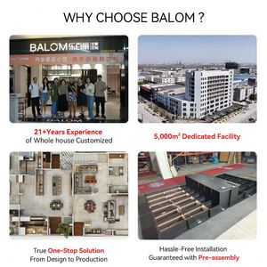 Gabinetes de Cocina Modulares de Lujo Personalizados BALOM, Gabinetes de Cocina Modernos de Madera Listos para Armar con Almacenamiento e Isla - Product Image 6