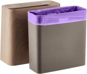 Sac poubelle moyen Wast à bouche plate de couleur rose personnalisée de fournisseur d'usine de dessus plat - Product Image 6