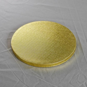 Lot de 50 tambours à gâteau ronds dorés de 14 pouces (12 mm) en papier ondulé gaufré pour gâteaux - Vente en gros - Product Image 6