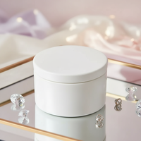 Boîte à Bijoux Ronde en Céramique Blanche, Vente en Gros Directe Usine, Organisateur de Bureau, Ornement Artisanat pour Rangement