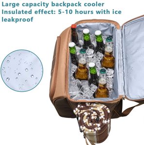 <span class=keywords><strong>Sac</strong></span> à <span class=keywords><strong>dos</strong></span> isotherme de grande capacité, sacoche d'extérieur pour pique-nique, nouvelle mode - Product Image 3