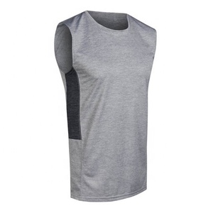 PIHA SPORTS Men's <b>Workout</b> <b>Tank</b> <b>Tops</b> Sports Vest Sleeveless T-Shirt Muscle Bodybuilding Gym Fitness with Pocket 100% Cotton Solid - Product Image 3