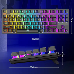 87-<b>Key</b> Luminous with Fuel Injection Laser Engraving New Type <b>USB</b> Interface Wired Gaming Keyboard for Desktop/Laptop Computers - Product Image 6