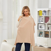 Couverture d'allaitement en mousseline de polyester respirante pour bébé, avec fermeture à boucle pour la discrétion de la maman