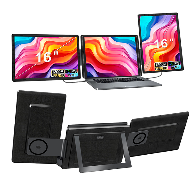 B2B/OEM/Wholesale/Distribution 16 Inch IPS Portable Monitor Stand for Macbook/WIN 1920x1200 Resolution Type-C/ Interfaces