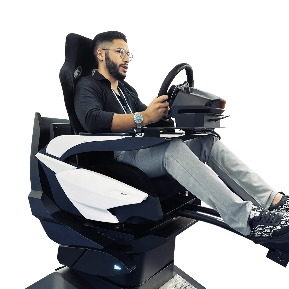 YHY populaire 32 pouces écran 9D VR jeu d'arcade voiture réalité virtuelle Machine Cockpit Simulation course